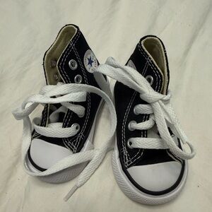 Converse Kids Black and White High-Top Sneakers
